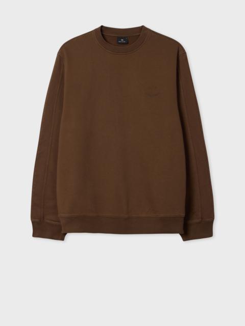 Brown 'Happy' Cotton Sweatshirt