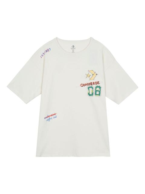 Converse Put-a-Smile-On-Your-Face Logo T-Shirt 'White' 10024879-A01