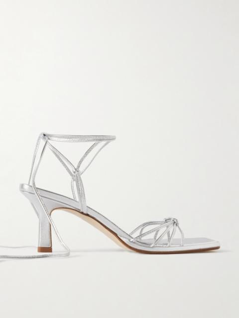 Roda Metallic Leather Sandals