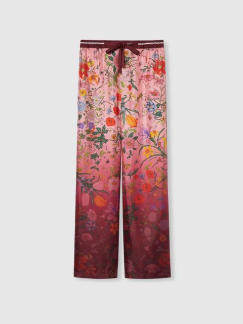 Printed silk pants