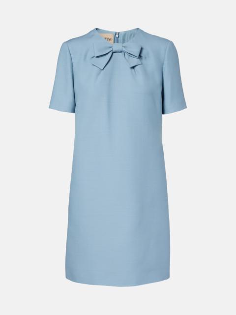 Crepe Couture bow-detail minidress