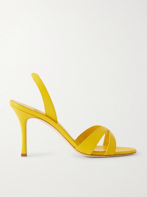 Callasli 90 Leather Slingback Sandals