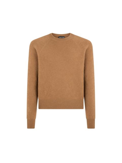 FELTED CASHMERE CREW NECK