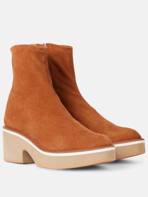 Albane suede platform ankle boots