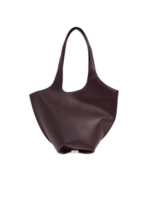 medium La Scoop silver-tone tote bag