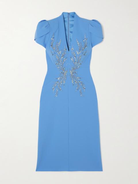 Firefly Crystal-embellished Crepe Gown