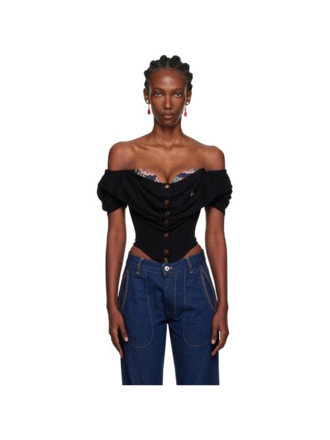 Black Bea Corset Cardigan