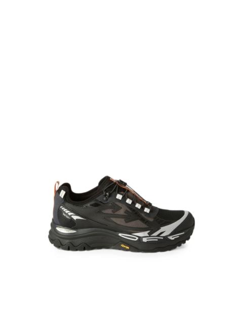 panelled lace-up sneakers