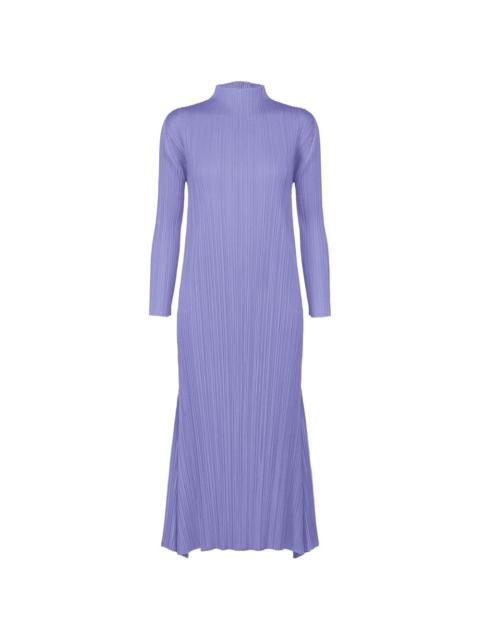 Ole! pleated high-neck maxi dress