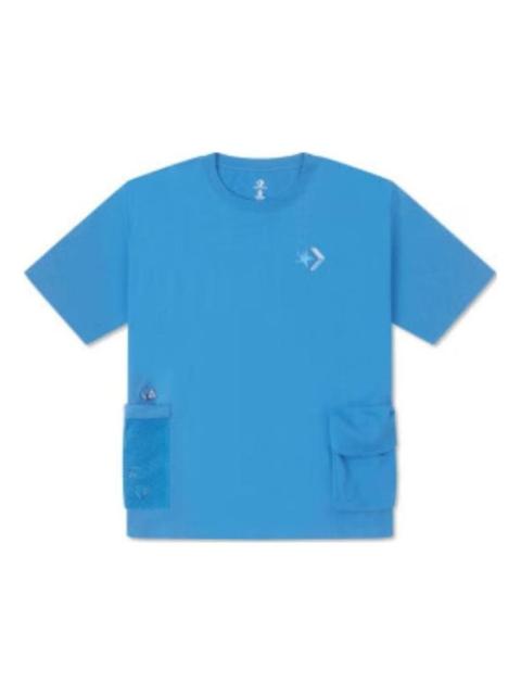 Converse Summer Drink Pocket T-Shirt 'Blue' 10027225-A03