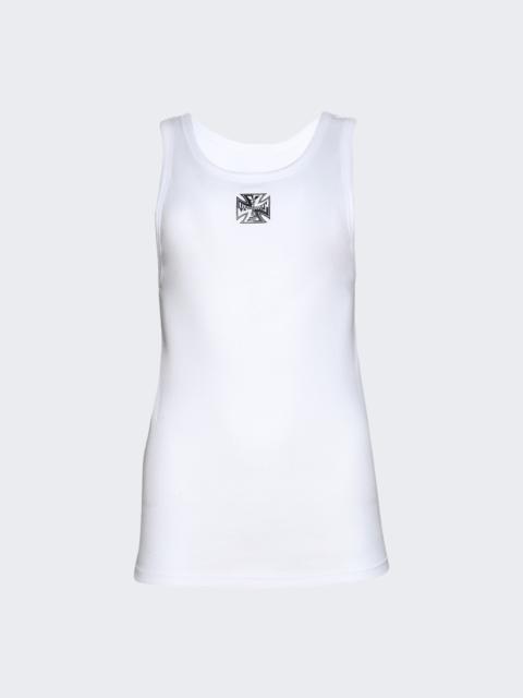 Biker Cross Logo Tanktop White