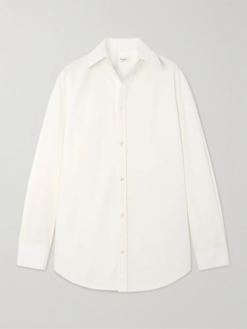 Cotton-poplin shirt White