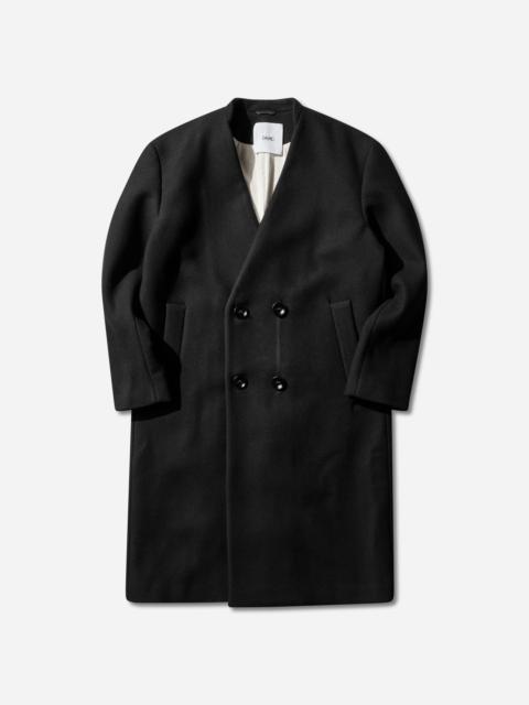 Men's Double Breasted Wool Coat Black