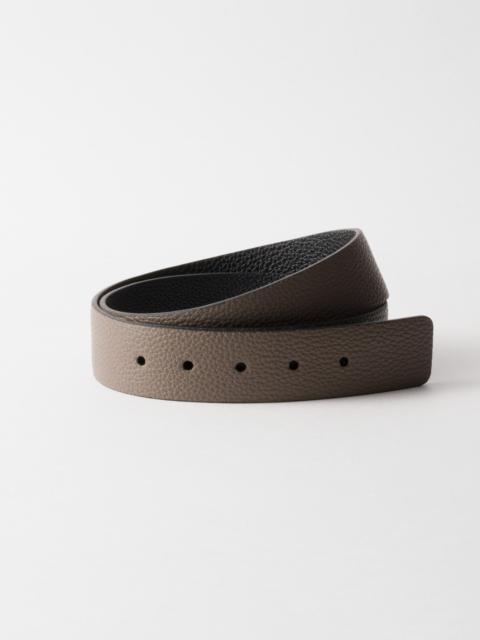 Leather belt strap