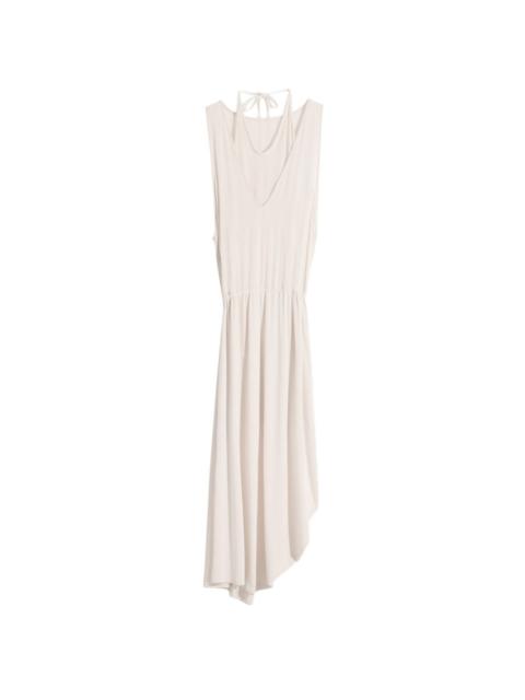 draped asymmetric dress