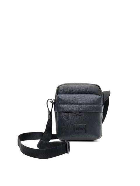 textured messenger bag