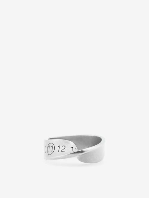 Maison Margiela Logo twisted number ring | REVERSIBLE