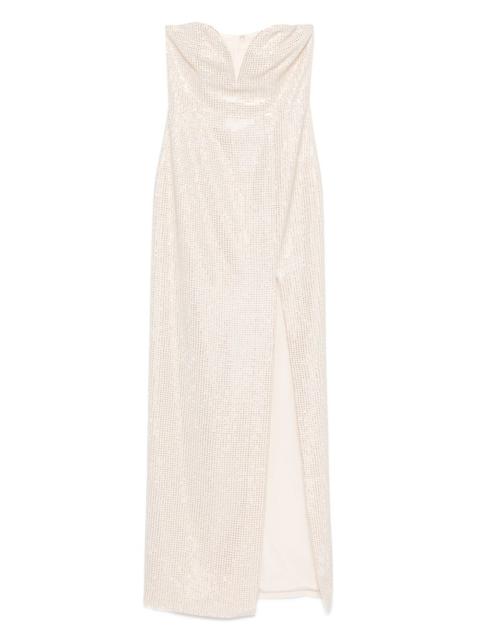 diamante-embellished maxi dress