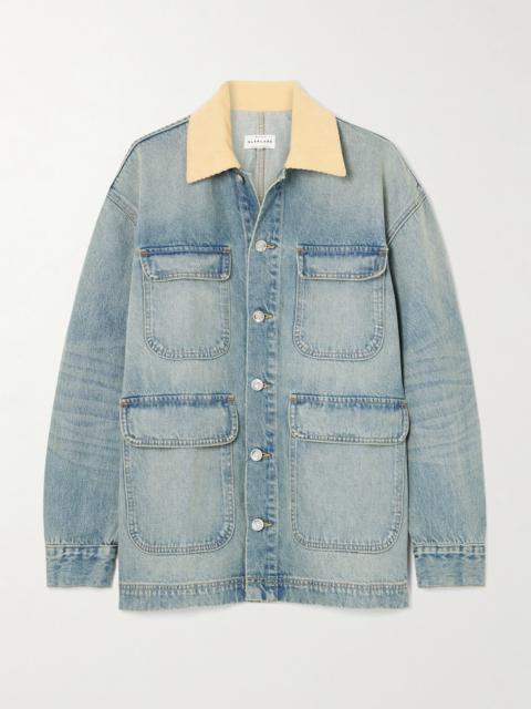 Hayden Corduroy-trimmed Denim Jacket