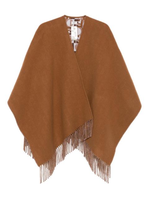 fringe-detail cape