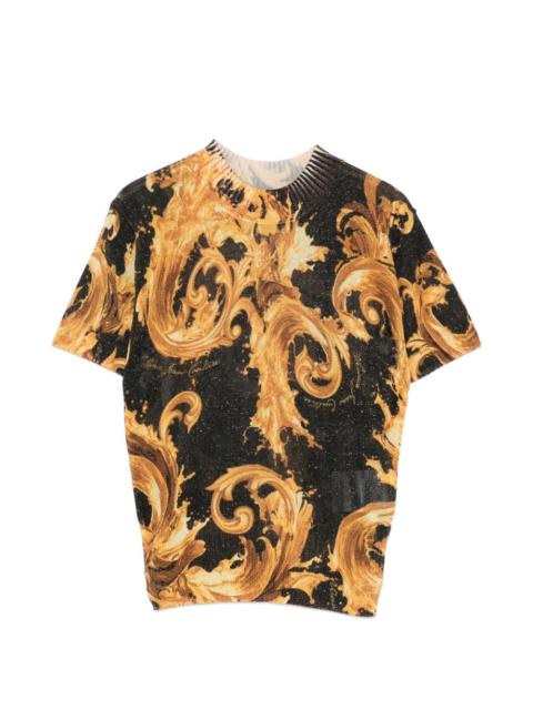 baroque-print T-shirt