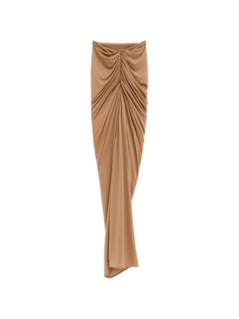 draped-effect skirt