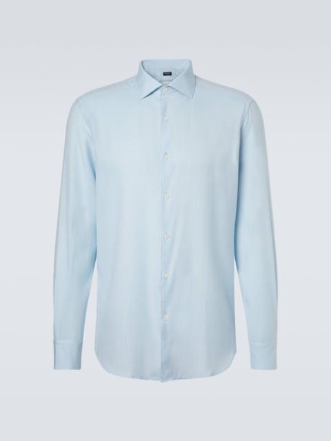 Cotton and cashmere shirt