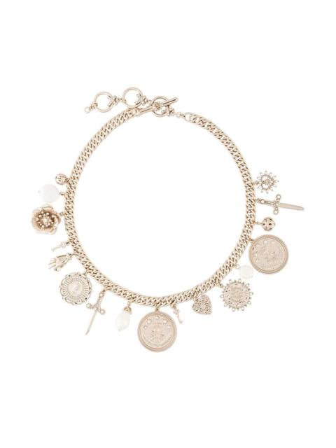 CHARM FRONT STATEMENT NECKLACE