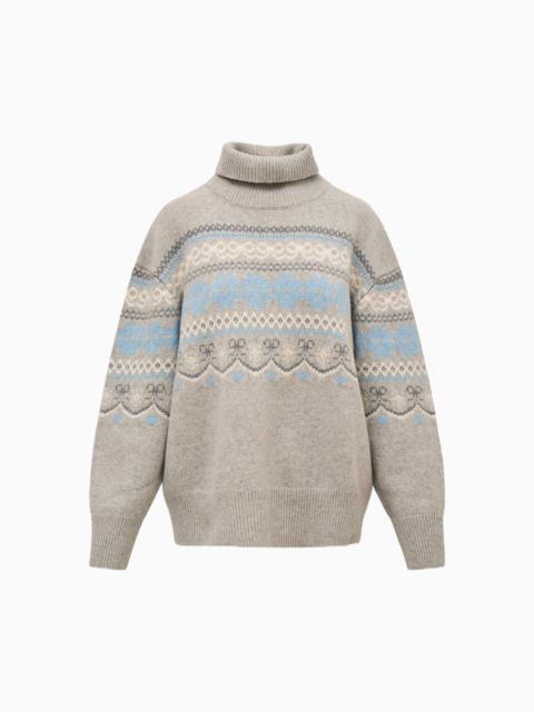 Mirin Wool Fairisle Turtleneck