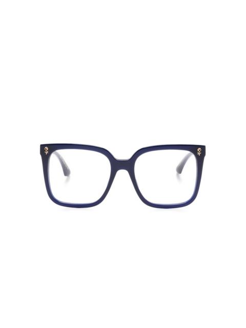 square-frame glasses