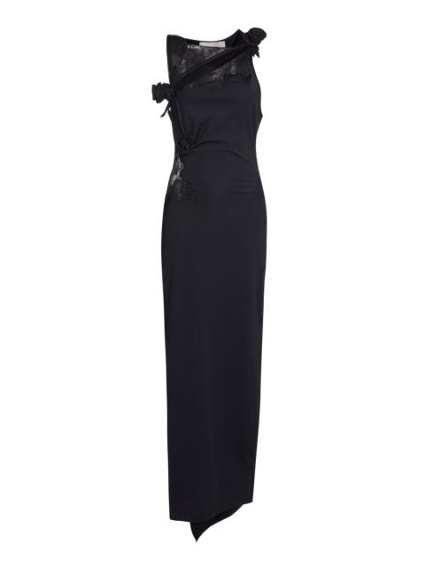 Lace Flower Gown black