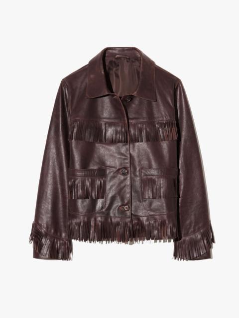 LAZARE FRINGE LEATHER JACKET