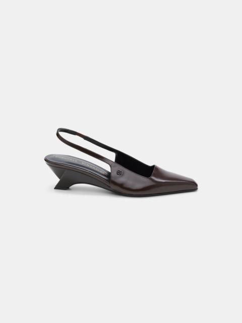 SUBTLE SHINE Wedge Slingback