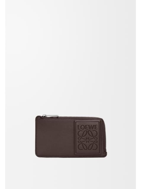 Coin cardholder in satin calfskin