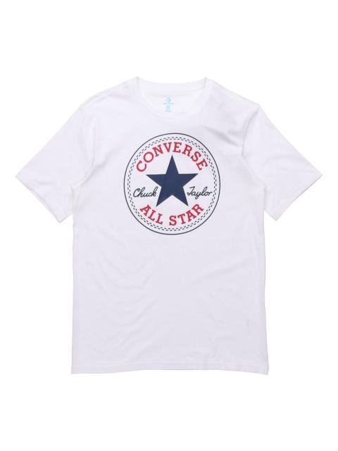 Men's Converse All Star Classic Round Neck Short Sleeve White 10007887-102
