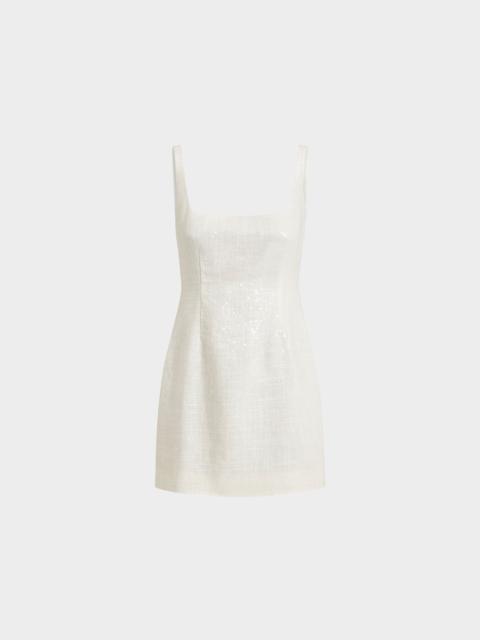 SIOR DRESS IN LINEN SEQUIN