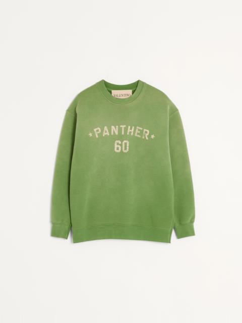 COTTON SWEATSHIRT WITH CHEZ VALENTINO PRINT