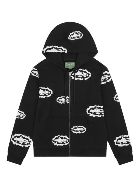 x Corteiz wreath-print cotton hoodie