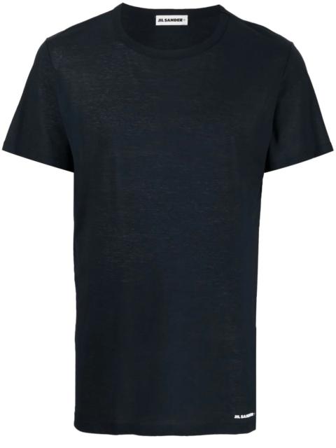 crew-neck fitted T-shirt