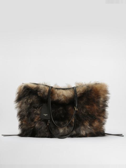 Atene shopping bag with fur