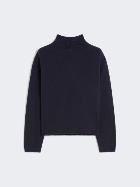 MATTEO Wool and cashmere cropped polo-neck sweater