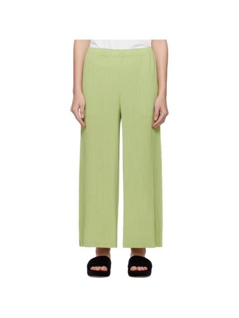 Green Hatching Bottoms Trousers