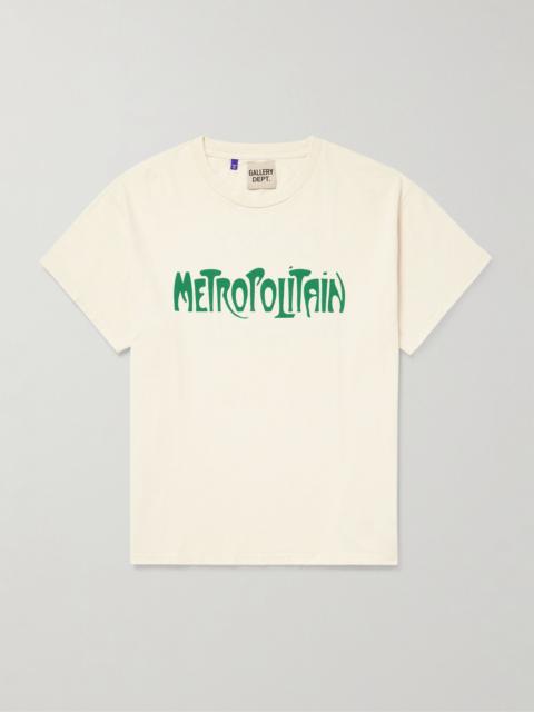 Self Title Printed Cotton-Jersey T-Shirt White