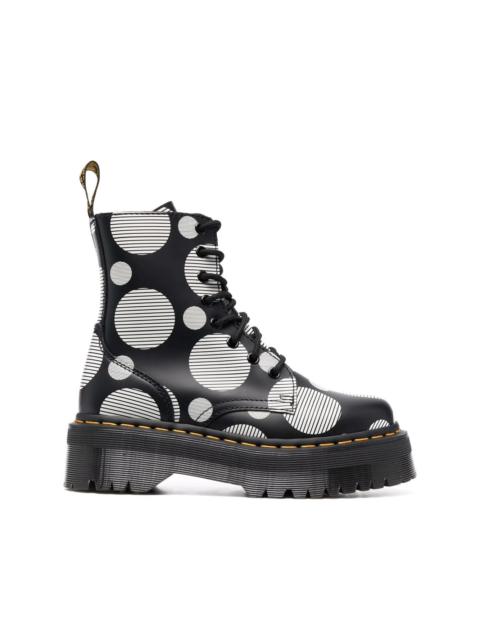 Jadon polka dot platform boots