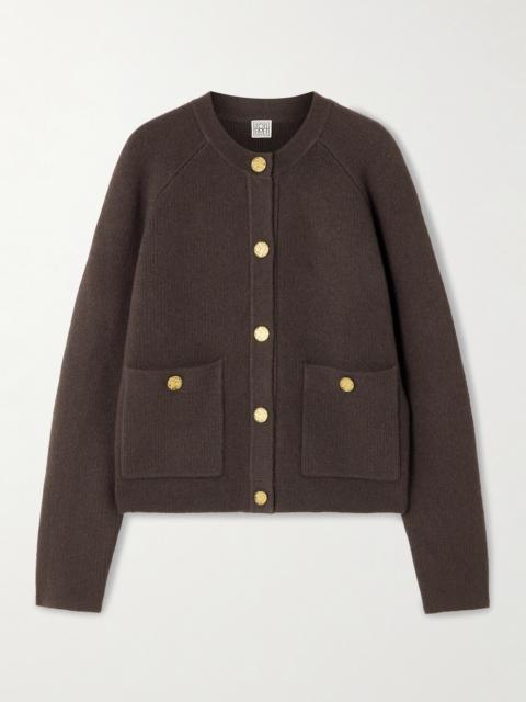 Ribbed Wool-blend Cardigan