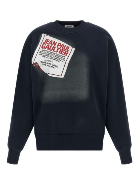 label-print cotton sweatshirt