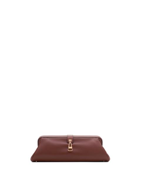 Paola Clutch in Cognac Nappa Leather