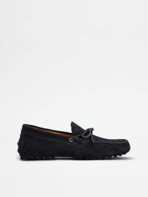 GOMMINO LOAFERS IN SUEDE - BLUE