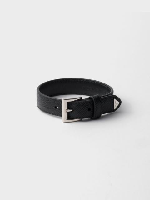 Saffiano leather bracelet