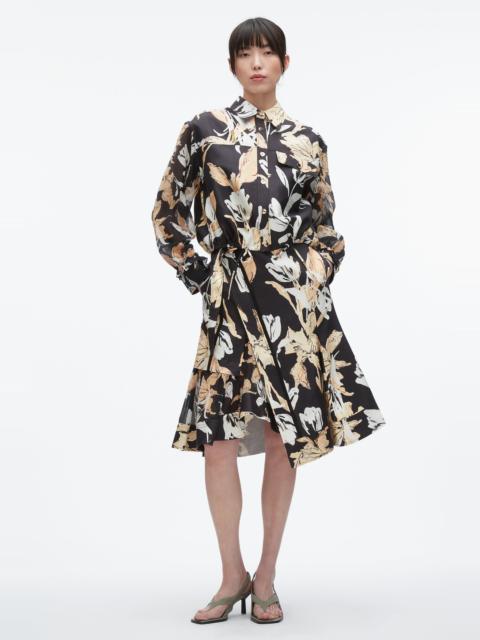 Joyful Tulip Cropped Shirt Jacket